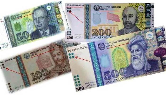 Tajikistan’s National Bank issues a warning regarding fake and novelty somoni bills.