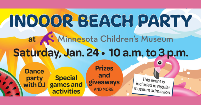 Indoor Beach Celebration at Minnesota Children’s Museum with Discounts Available